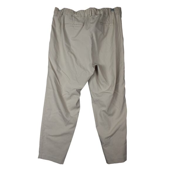 J. Jill Womens Wearever Collection Refined Woven Trousers Size Large 14 Khaki - Picture 5 of 7